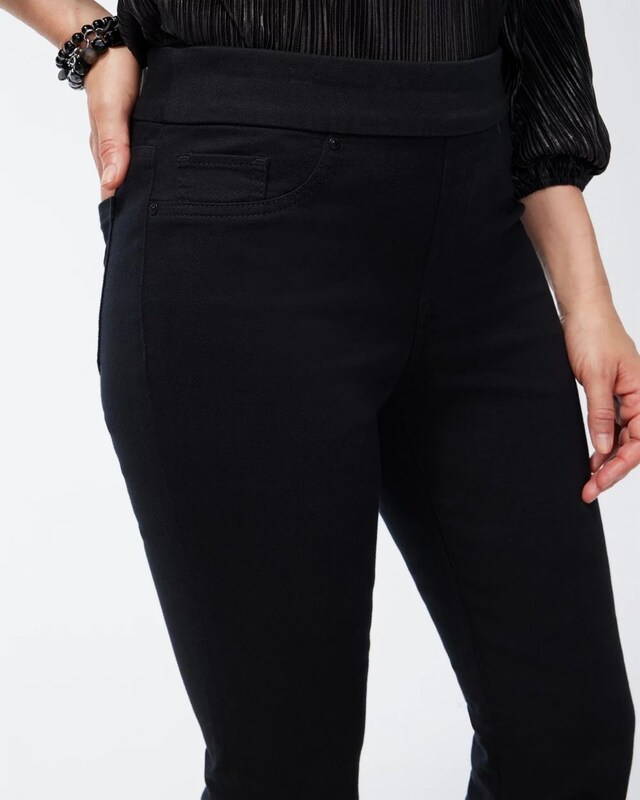 Black Pull-on Bootcut Jeggings - image 4